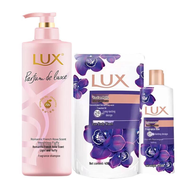 

LUX French Rose Shampoo & Lotus Shower Gel Combo