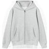 European American Loose Knit Zip-Up Hooded Cardigan - Casual Autumn/Winter Jacket for Couples