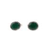 Green Onyx Gemstone 925 Sterling Silver Handmade Jewelry Stylish Cufflinks 0.6" CL-1-17