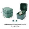 High-End Green PU Leather Portable Watch and Jewelry Storage Box