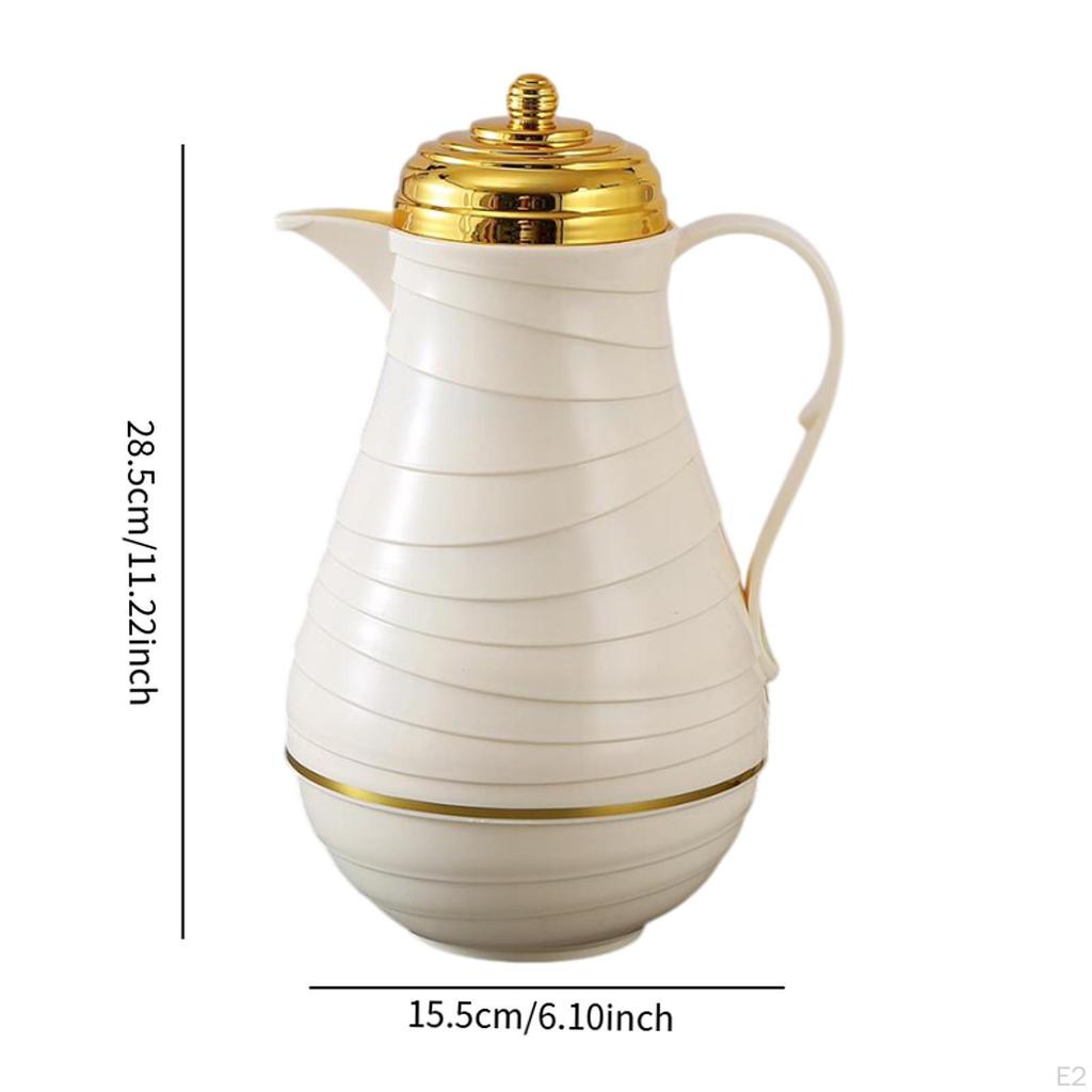 Insulated Coffee Carafe Luxury Arabic Style Portable Housewarming Ornaments 1000ml Teapot Pot
