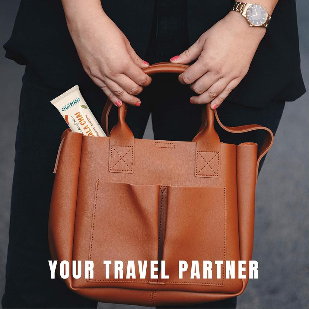 Chai Point Instant Masala Tea 10 Sachets | Authentic Masala Chai with Pure Indian Spices| Richly Flavored Instant Tea Premix