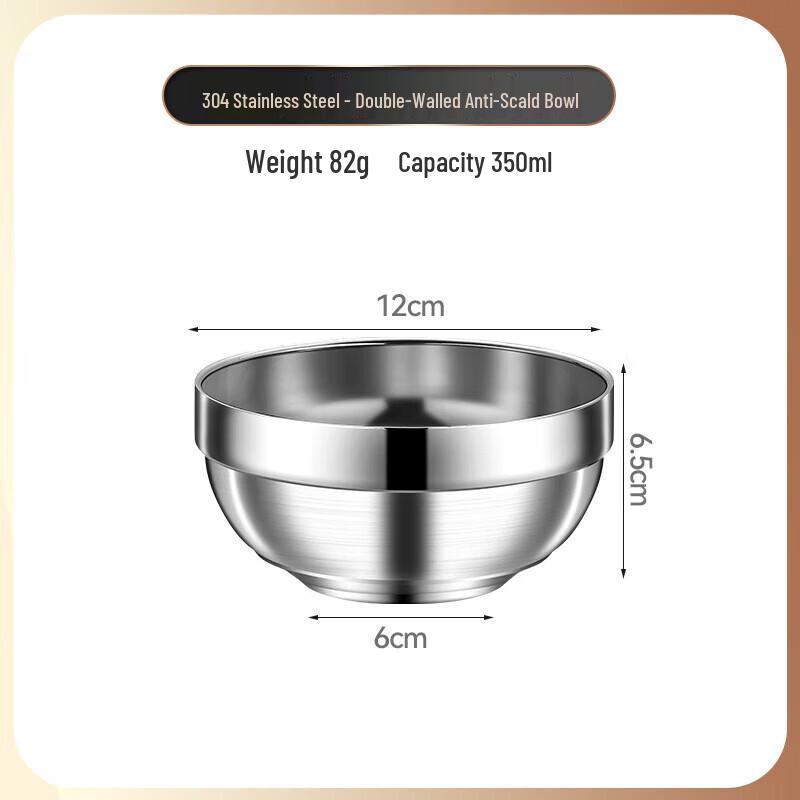 

Fenfei 304 Stainless Steel Double-Layer Insulated Bowl