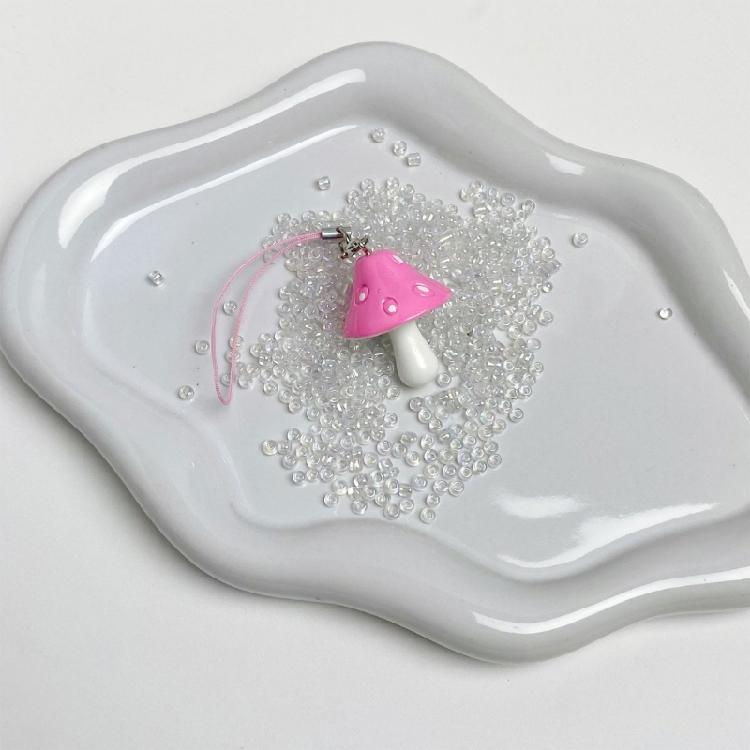 Fun Mushroom Shaped Keychain User Friendly Material Multiple Colors Versatile Decoration For Teens Adults