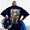 Dragon Ball Master Vintage Anime Print Graphic Tshirt Men Women Loose Streetwear Short Sleeve Tops Summer Tees Casual Fashion