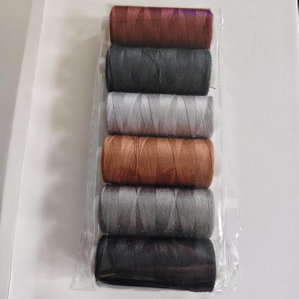 36-Color Polyester DIY Sewing Thread Set - 400 Yards with Bobbins