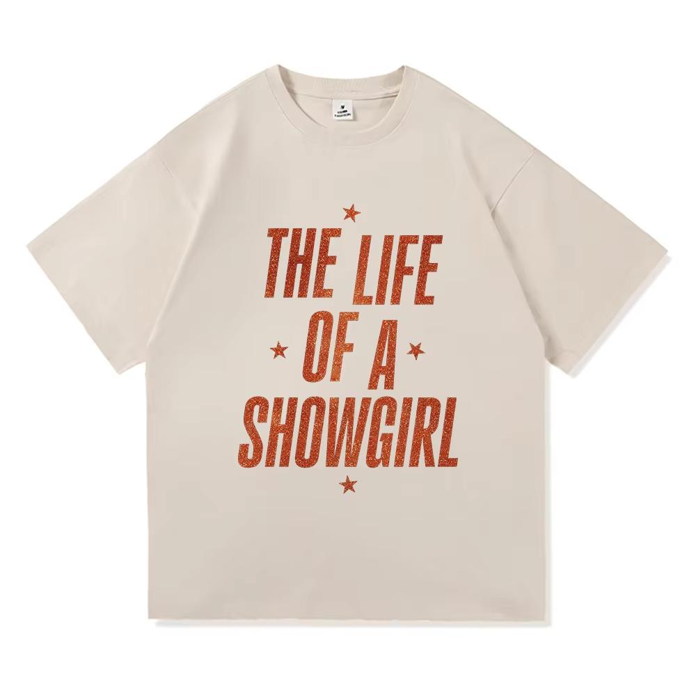 New Album The Life of A Showgirl TShirt 2026 New Retro Unisex Women Clothing High Quality Tops for Lover Gifts Cotton TShirts
