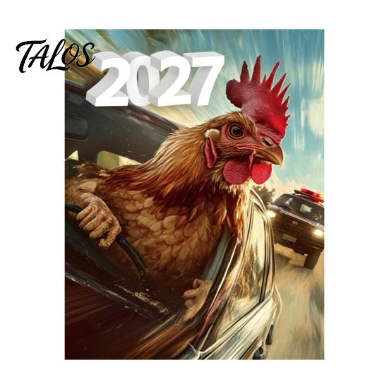 Durable Coil Calendar 2027 Wall Calendar, Decorative Monthly Planner with Metal Twin-Wire Binding for Easy Page Turning And Time Management, Desk Home