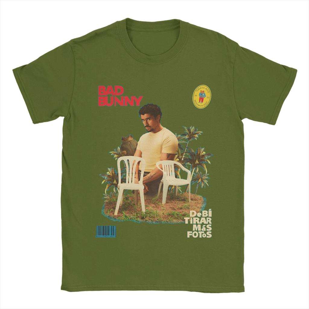 Summer DTMF Debi Tirar Mas Fotos BAD BUNNY Hip Hop TShirts Cotton Tshirt for Adult YK Classic Printed Short Sleeve Tops