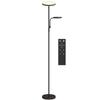 LED floor lamp 42W dimmable 2700K-6500K 4 colors continuous variation, 4 scene modes, remote control and touch control