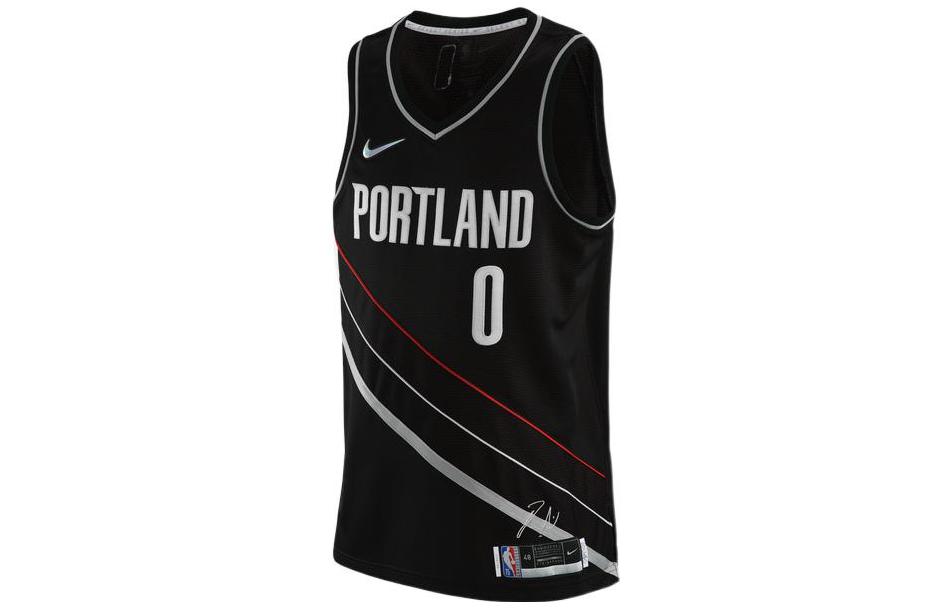 Джерси Nike Portland Trail Blazers D Lillard Swingman DH8068-010 L