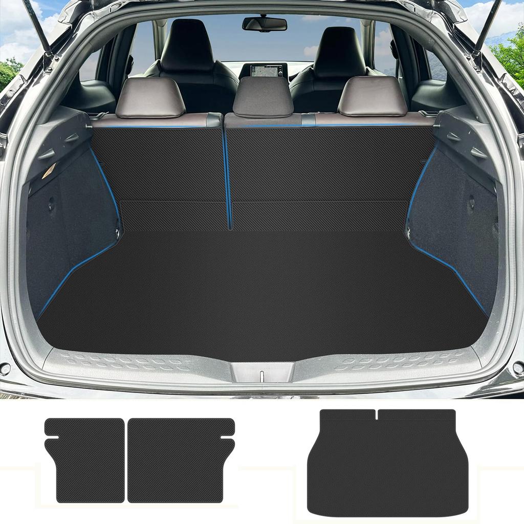 YORKNEIC Luggage Mat for Toyota and Seat Back Back Trunk Synthetic Leather Cargo Type A C-HR (H28 later), Vehicle-Specific Cover, Mat, Mat, Mat,