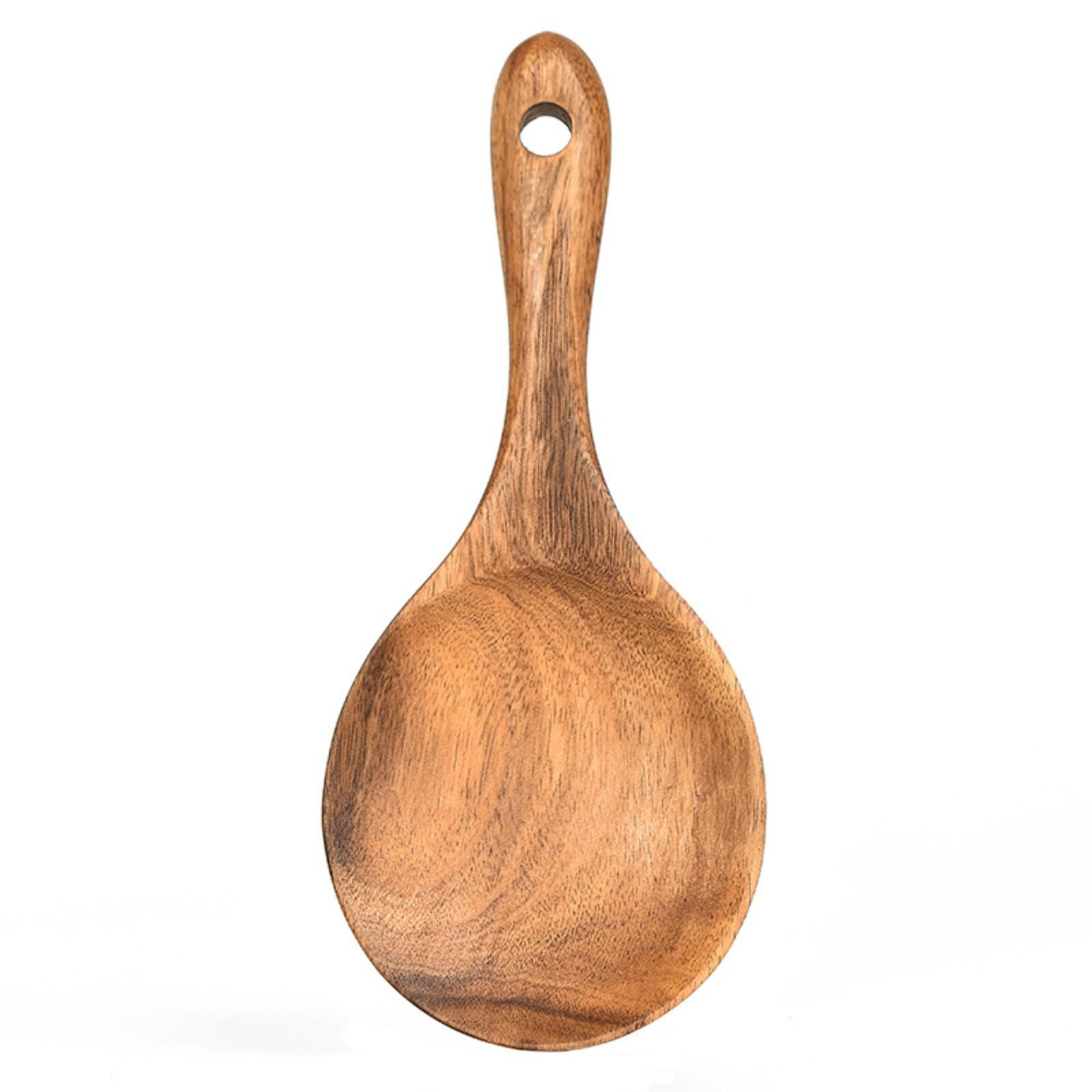 

Лопатка из тикового дерева, деревянная кастрюля с антипригарным покрытием, кухонная лопатка, деревянная ложка для домашней кухни, кухонная утварь One Size