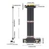 PCIe4.0 4X Expansion Cable Supporting NVMe M.2 SSDs GPU and Networking Cards Featuring AntiInterference Shielding