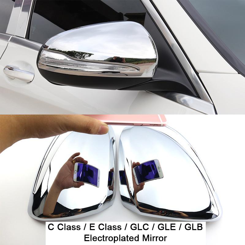 

Carbon fiber Car Side Rearview Mirror Cover Caps Shell For Mercedes Benz C E W205 W213 GLC X253 GLB X247 GLE W167 Accessories B3-C E GLB GLC GLE