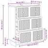 Vintage Style Drawer Cabinet Reclaimed Wood Look 66 x 34.5 x 90 cm Particleboard