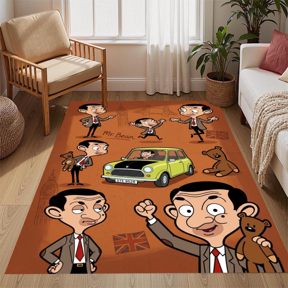 Mr Bean London Trip Carpet Design For Entryway Living Rooms Hallway Study Room Antislip Carpet Decorate Offices Spiritual Gift