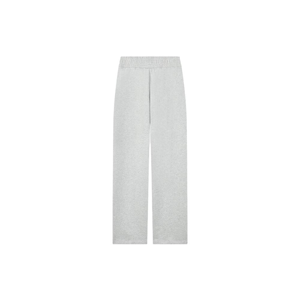 Fila Letter Print Loose Wide Leg Sports Pants Women Pants Ivory Flower-Gray F11W339609FMG
