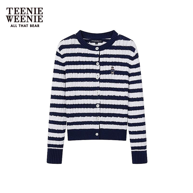 Teenie Weenie Women's Striped Knit Cardigan
