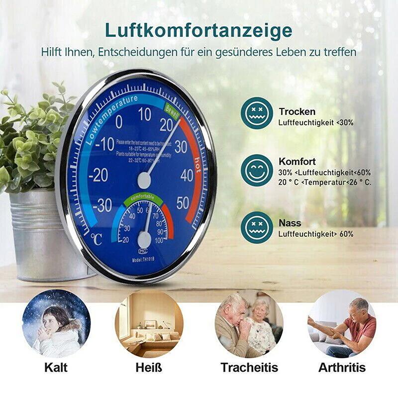 Hygrometer Thermo Restaurant Room Abs Workshop Analogue Humidity Control Inside Garden Hotel Hygrometer Thermo