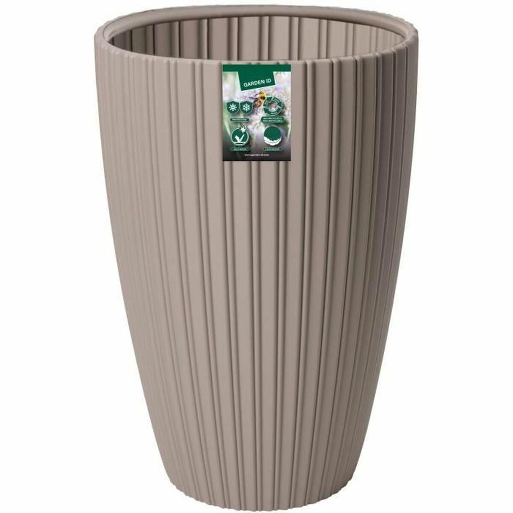 Plant Pot Garden ID Fancy Brown Taupe Polyethylene 40 X 58 Cm