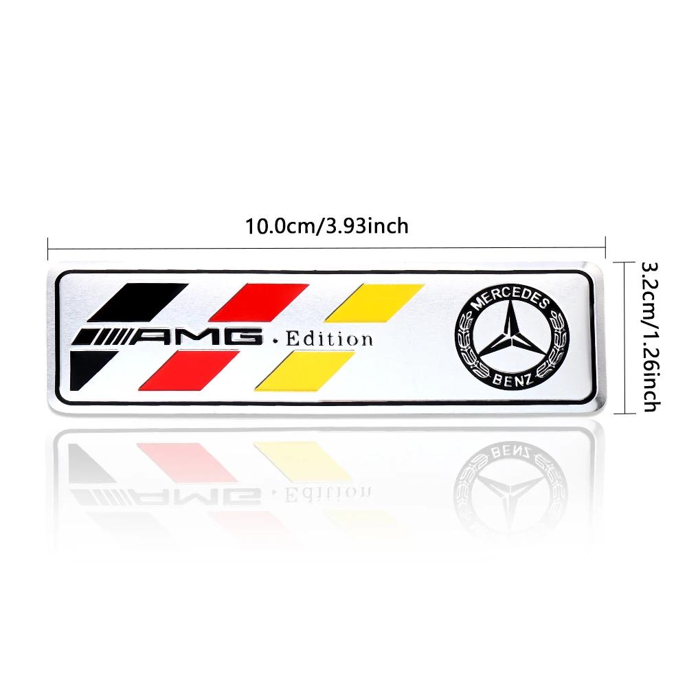 Heißer Autoaufkleber 3D Aluminium Auto Seitenkarosserie Heckklappe Emblem Dekoration Aufkleber für Mercedes Benz W204 W205 Amg W211 W212 W213 Sma