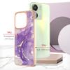 For Xiaomi Redmi 13C 4G/13C 5G/13R 5G/Poco M6 5G/Poco C65 4G TPU Case with IMD Marble Pattern Electroplated Back Cover