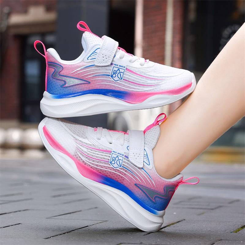 Childrens Boys Sneakers New Breathable Mesh Outdoor School Running Kids Basketball Shoes Luxury Design NonSlip Boys Sports Shoes