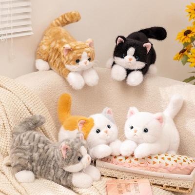 Realistic Meowing Kitten Plush Pillow: Stuffed Toy & Comfort Doll Gift for Girls