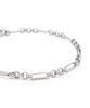Mixed Oval Link Chain Bracelet (PLT-BR-122_SV)