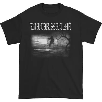 Norveçli Black Metal Grubu BURZUM Rock Dark Punk Kadın ve Erkek Siyah Kısa Kollu Dijital Direkt Sprey Kısa Kollu Tişört