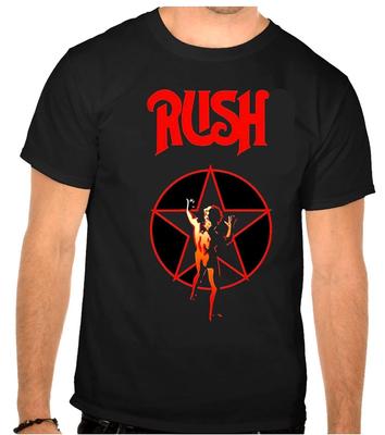 RUSH Rockmuziek Logo Zwart T-shirt -1324-