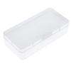 Plastic Storage Box Rectangular Transparent Digital Electronic Accessories Fall Resistant Box with Flip Cover
