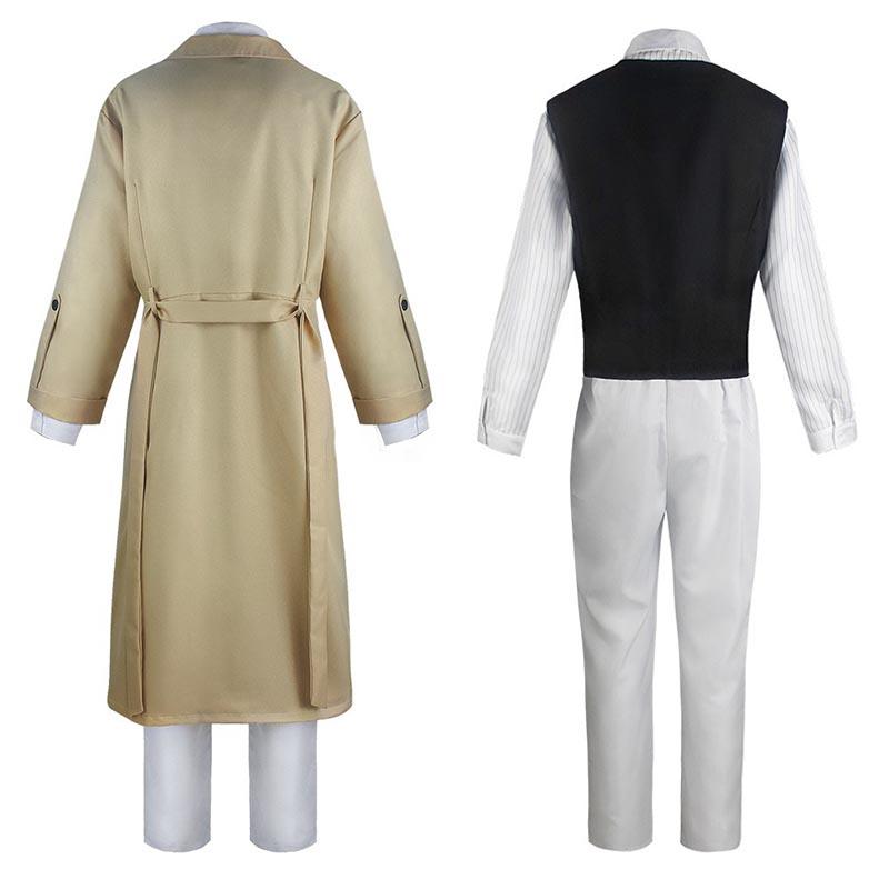 Homchee Trends Cos Costume Cosplay Detective Dazai Osamu Set Completo Dazai Outfits per Adulti Anime Expo Comic Con