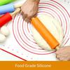Rouleau à Pâtisserie en Silicone Antiadhésif Rouge 38cm
