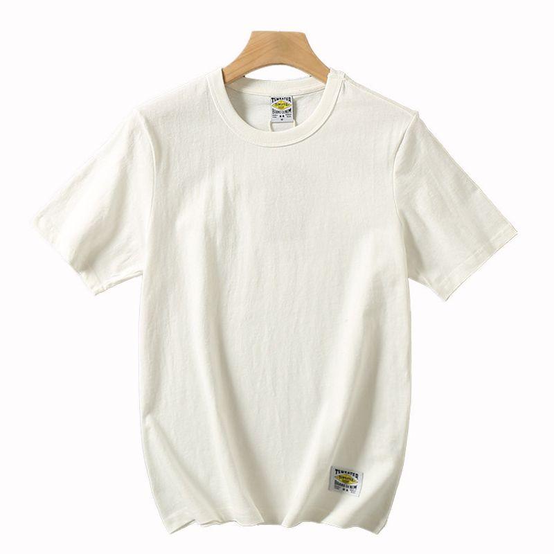 210G Washed Men's Casual Bottoming Shirt Short Sleeve T-shirt
