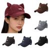 Japanese-Style Niche Design Cat Ear Baseball Cap For Women Trendy Hip-Hop Street Style Duckbill Cap For Men
