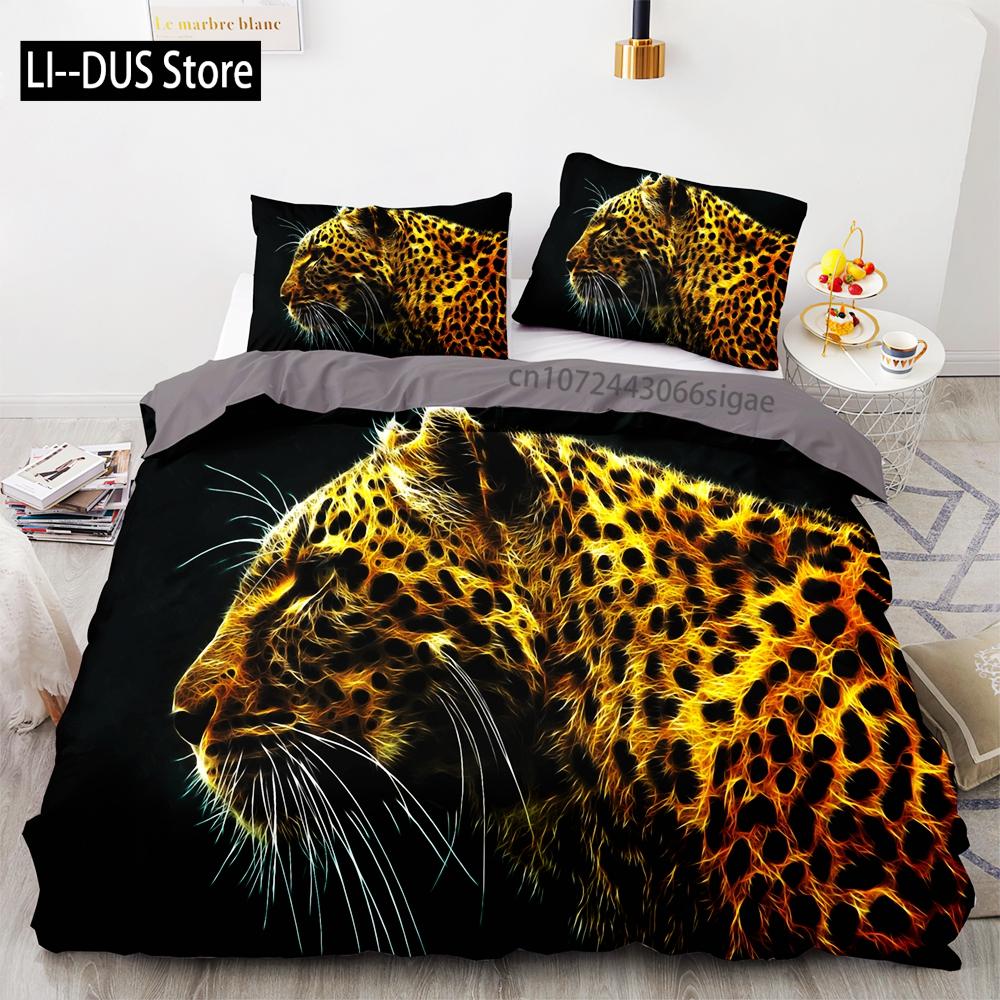 Beast lion Bedding Set Single Twin Full Queen King Size Animal Bed Set Aldult Kid Bedroom Duvetcover Sets 3D Print 036