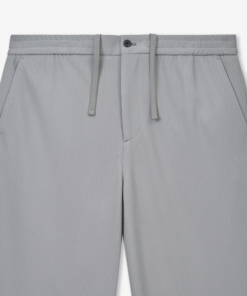 Tienjiti Wide Fit Ribbed Banding Pants (Light Gray) Tnpa6E109G2