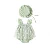 Baby Girl Summer Jumpsuit: 100-Day Birthday Romper with Princess Mesh Skirt