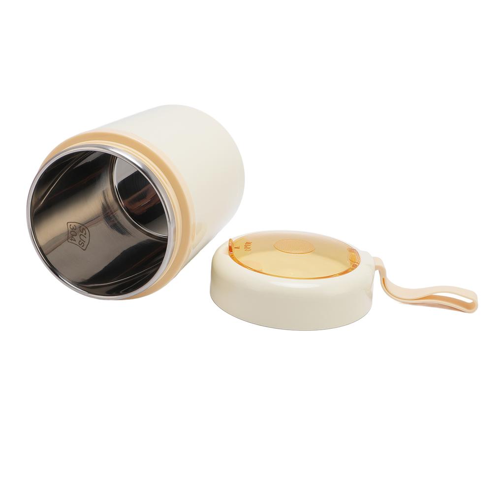 Electric Lunch Box Food Warmer 304 Stainless Steel 60C Constant Temp Lkproof 600ml USB Insulated Food Jar with Spoon for