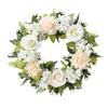 Practical Handmade Silk Rose Wreath with Leaf Portable Accessory for Weddings and Home Decoration Florals Garlands