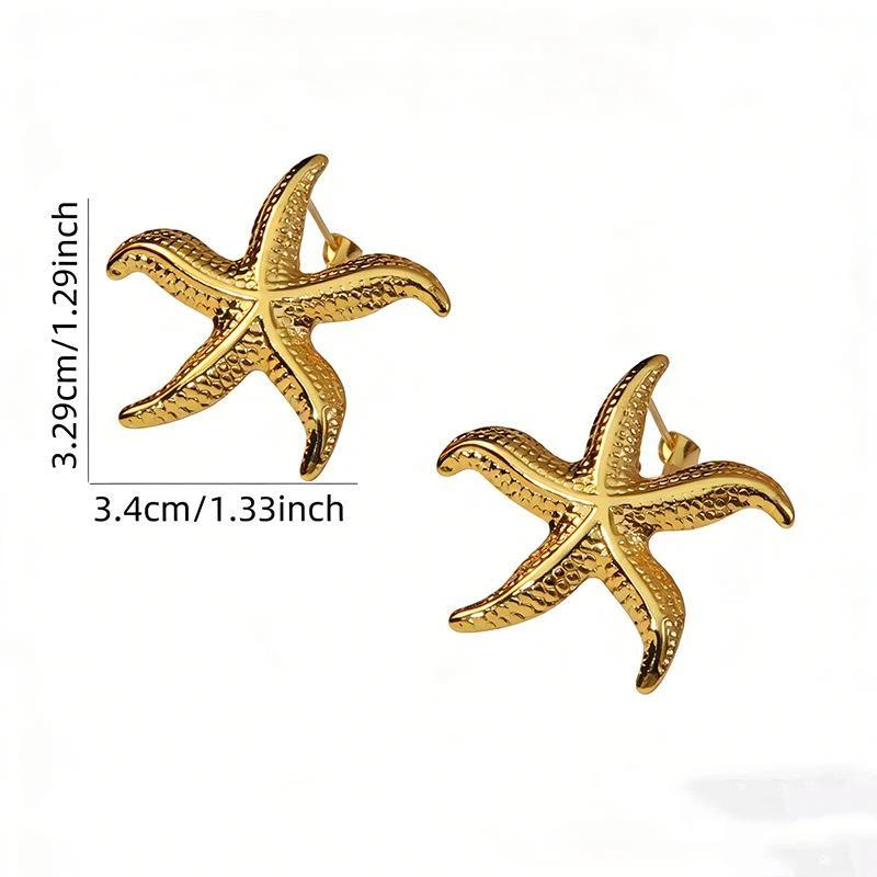 

Stainless Steel Flower Earrings For Women Trend Simple Geometric Gold Color Piercing Ear Accessories Wedding Jewelry Gifts A12