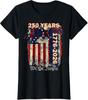 Anniversary USA Patriotic 1776 America 250th Ladies' Crewneck T-Shirt