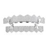Halloween Vampire Fangs Hip Hop Jewelry 8 Teeth Top and Bottom Grillz Set Iced Out Gold Plated Diamond Grillz for Teeth