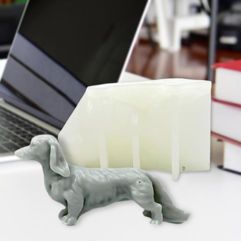 Silikonformen in Hundeform für Kerzen, Seife, Gipsdekorationen, Silikonformen aus Gips, Silikonformen für Fondant