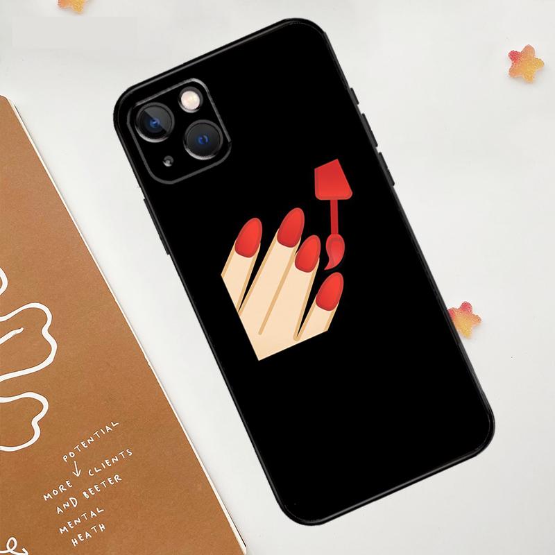 Nail Polish Case For iPhone 12 11 13 14 15 16 Pro Max XS X XR Plus 2021 13 12 Mini Fundas
