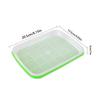 Hydroponic Sprouting Tray For Pea Bean Wheat Cat Grass Soilless Seedling Germination Box Nursery Plate Seed Sprouter Grow Kit
