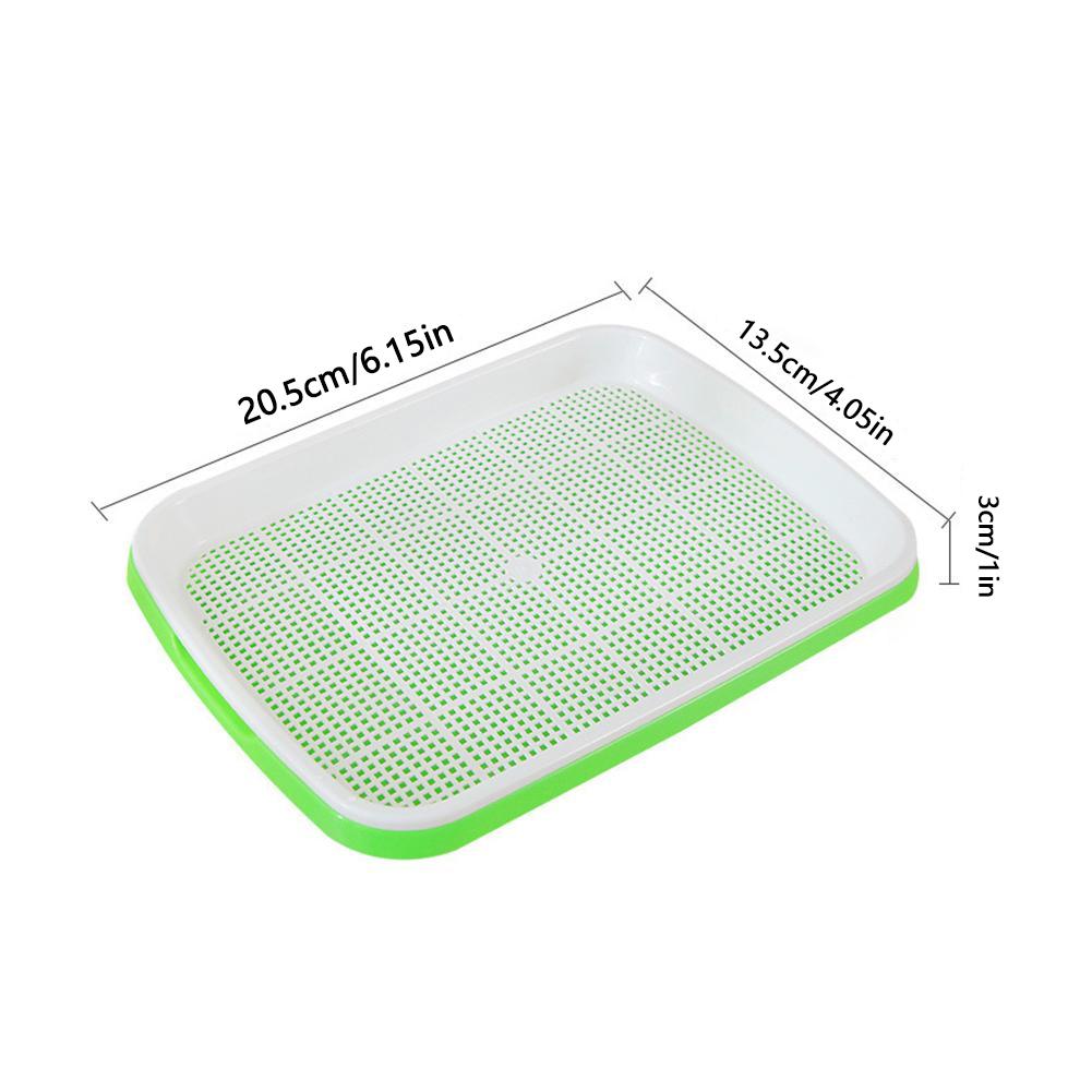 Hydroponic Sprouting Tray For Pea Bean Wheat Cat Grass Soilless Seedling Germination Box Nursery Plate Seed Sprouter Grow Kit