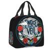 Custom Rock Band Pierce Veil Insulated Lunch Bags for Work School Leakproof Thermal Cooler Lunch Box Women Children